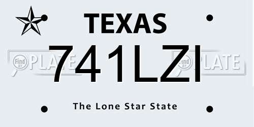 741LZI Texas License Plate