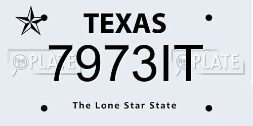 7973IT Texas License Plate