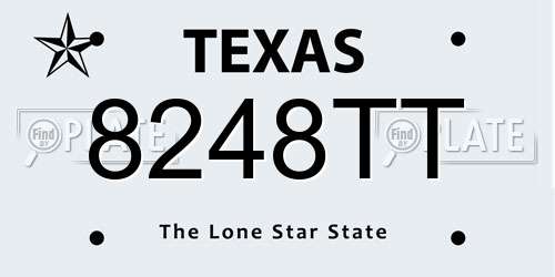 8248TT Texas License Plate
