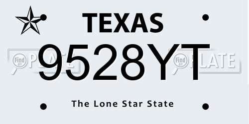 9528YT Texas License Plate