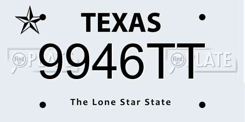 9946TT Texas License Plate
