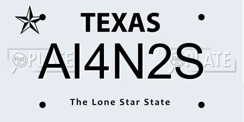 AI4N2S Texas License Plate