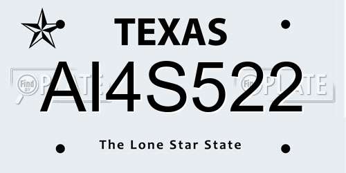 AI4S522 Texas License Plate