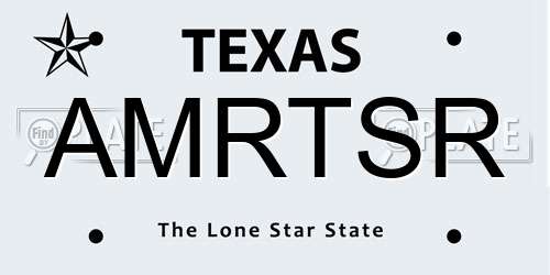 AMRTSR Texas License Plate