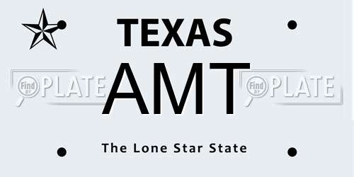 AMT Texas License Plate