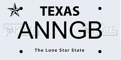 ANNGB Texas License Plate