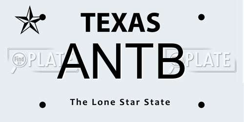 ANTB Texas License Plate