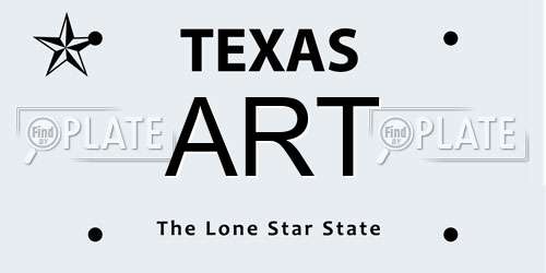 ART Texas License Plate