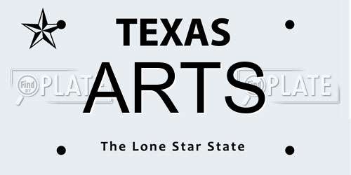 ARTS Texas License Plate