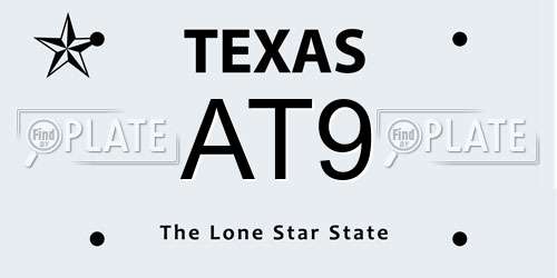 AT9 Texas License Plate