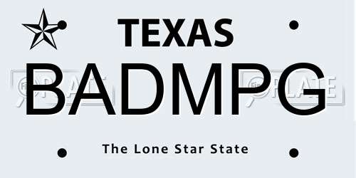 BADMPG Texas License Plate
