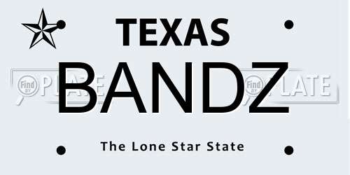 BANDZ Texas License Plate