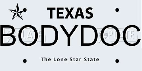 BODYDOC Texas License Plate