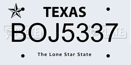 BOJ5337 Texas License Plate