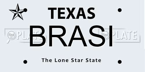 BRASI Texas License Plate