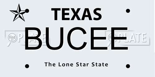 BUCEE Texas License Plate