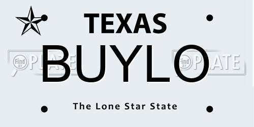 BUYLO Texas License Plate