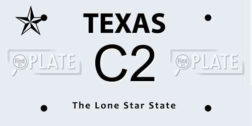 C2 Texas License Plate