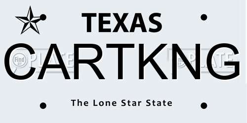 CARTKNG Texas License Plate
