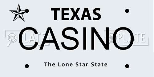 CASINO Texas License Plate