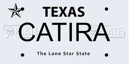 CATIRA Texas License Plate