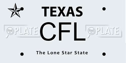 CFL Texas License Plate
