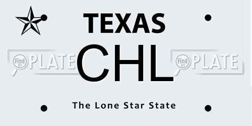CHL Texas License Plate