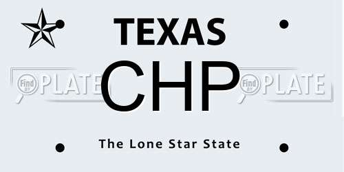 CHP Texas License Plate