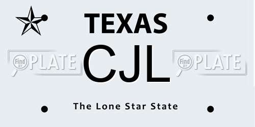 CJL Texas License Plate