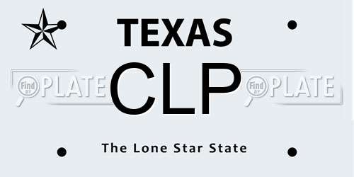 CLP Texas License Plate