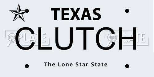 CLUTCH Texas License Plate