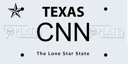 CNN Texas License Plate