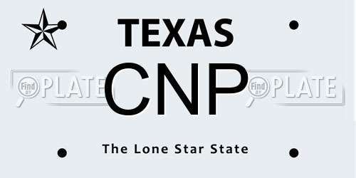 CNP Texas License Plate