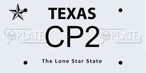 CP2 Texas License Plate