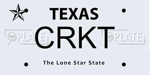 CRKT Texas License Plate