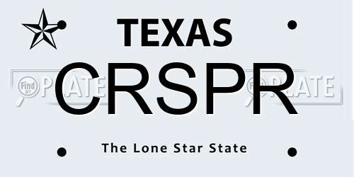 CRSPR Texas License Plate