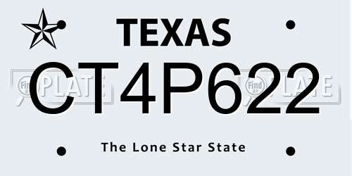 CT4P622 Texas License Plate