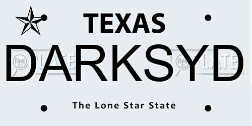 DARKSYD Texas License Plate