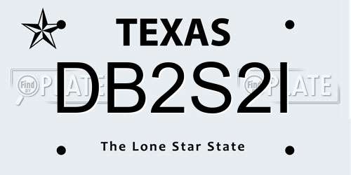 DB2S2I Texas License Plate