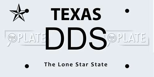 DDS Texas License Plate