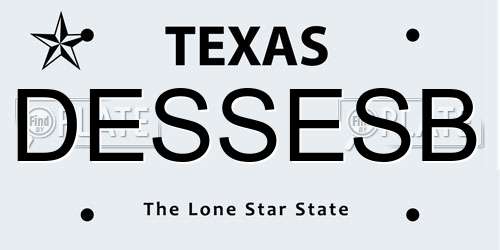 DESSESB Texas License Plate