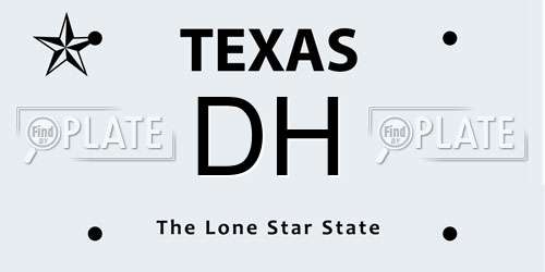 DH Texas License Plate