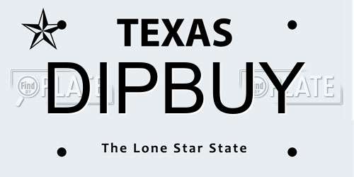DIPBUY Texas License Plate