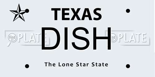 DISH Texas License Plate