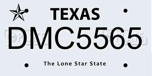 DMC5565 Texas License Plate