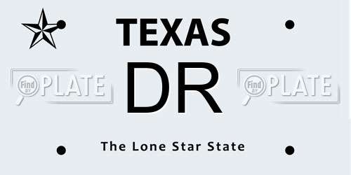 DR Texas License Plate