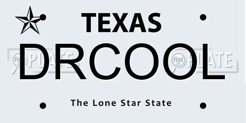 DRCOOL Texas License Plate