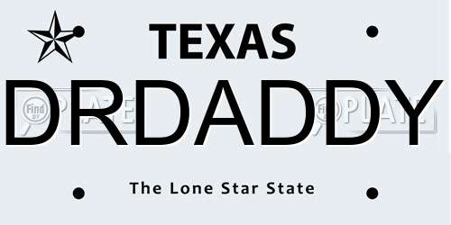 DRDADDY Texas License Plate