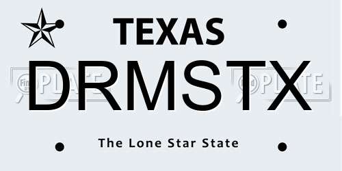 DRMSTX Texas License Plate