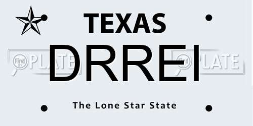 DRREI Texas License Plate
